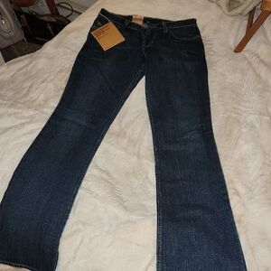 Levi's Dark Superlow Blue Boot Cut Jeans